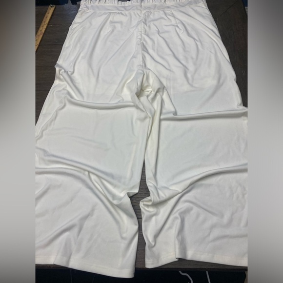 Off white Spaghetti Straps Shear Waist Jumpsuit Romper Plus Size 4X(20-22) - Picture 9 of 15